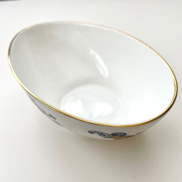 Crown Staffordshire England Chelsea Manor Fine Bone China Candy Dish Oval Bow - Picture 9 of 16